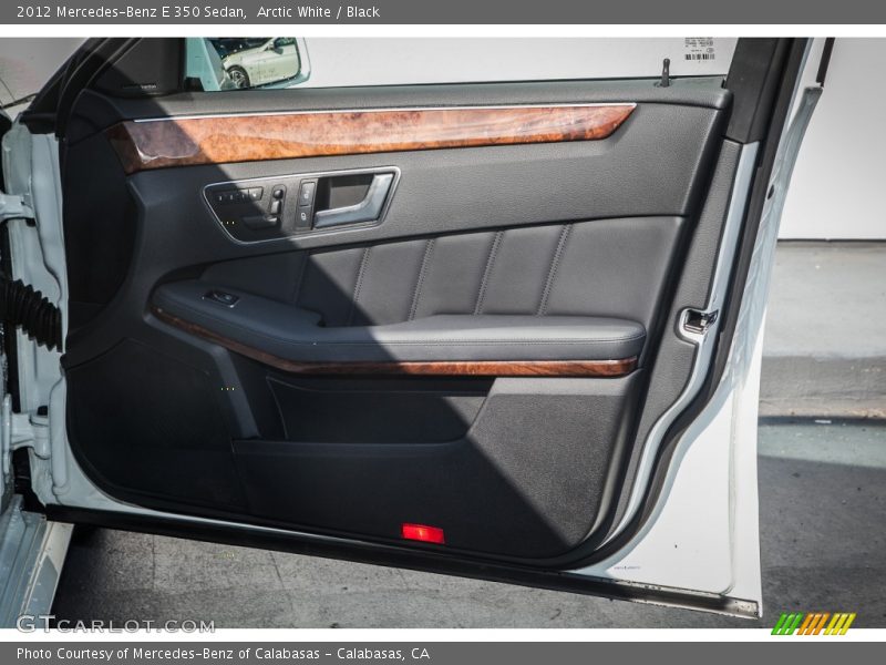 Arctic White / Black 2012 Mercedes-Benz E 350 Sedan