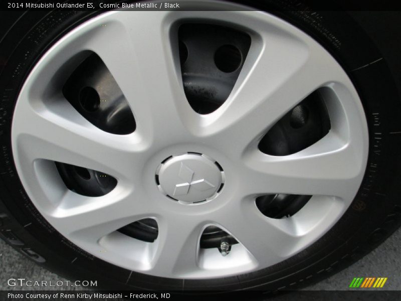 Cosmic Blue Metallic / Black 2014 Mitsubishi Outlander ES