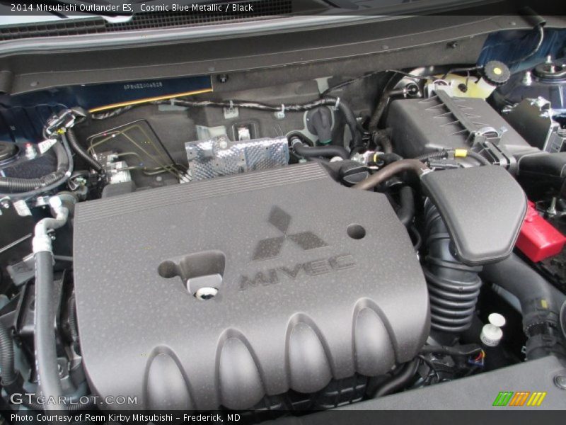 Cosmic Blue Metallic / Black 2014 Mitsubishi Outlander ES