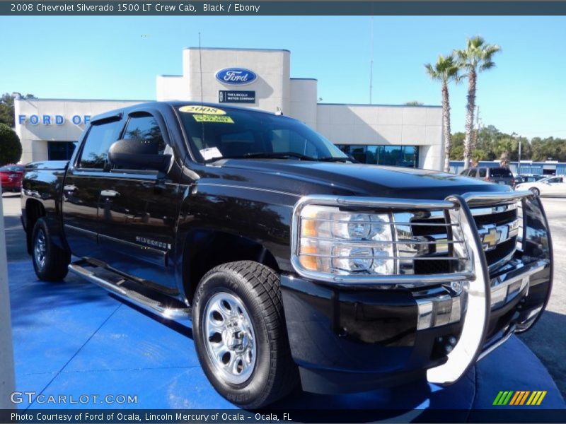 Black / Ebony 2008 Chevrolet Silverado 1500 LT Crew Cab