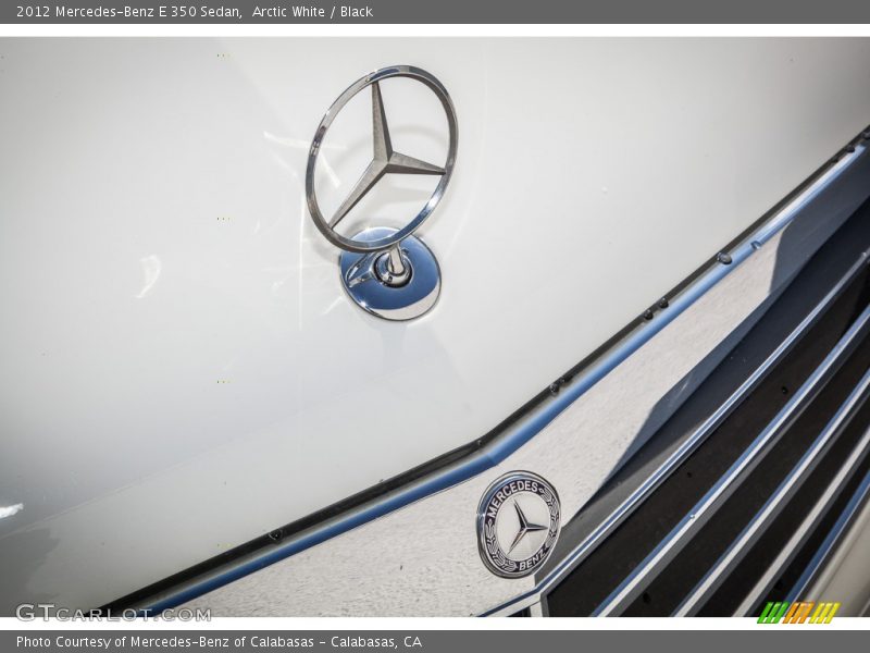Arctic White / Black 2012 Mercedes-Benz E 350 Sedan