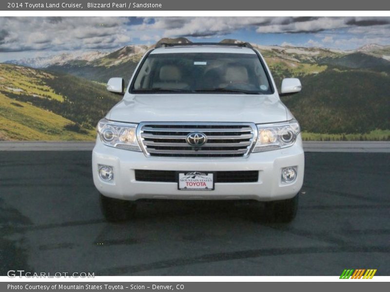 Blizzard Pearl / Sandstone 2014 Toyota Land Cruiser