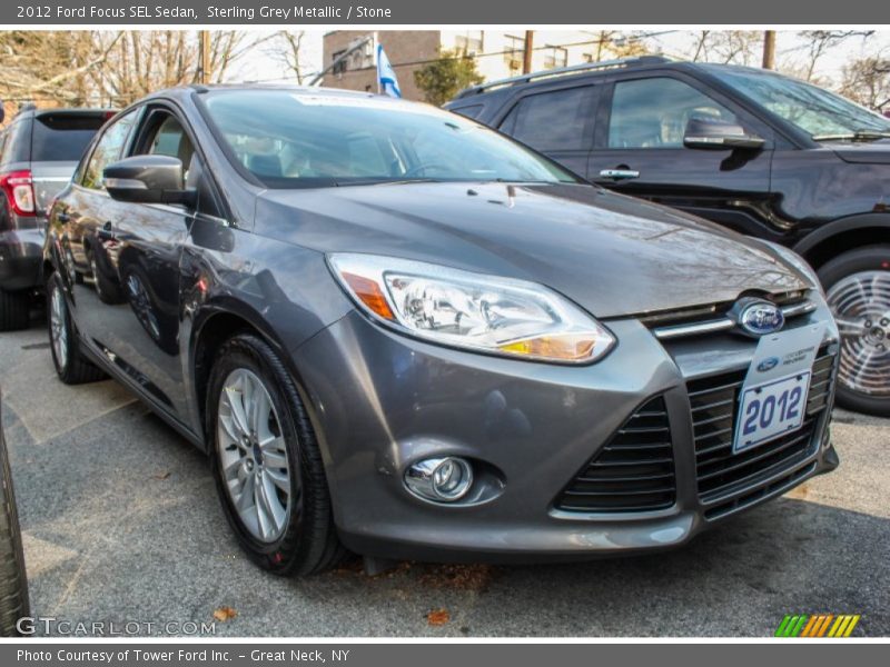 Sterling Grey Metallic / Stone 2012 Ford Focus SEL Sedan