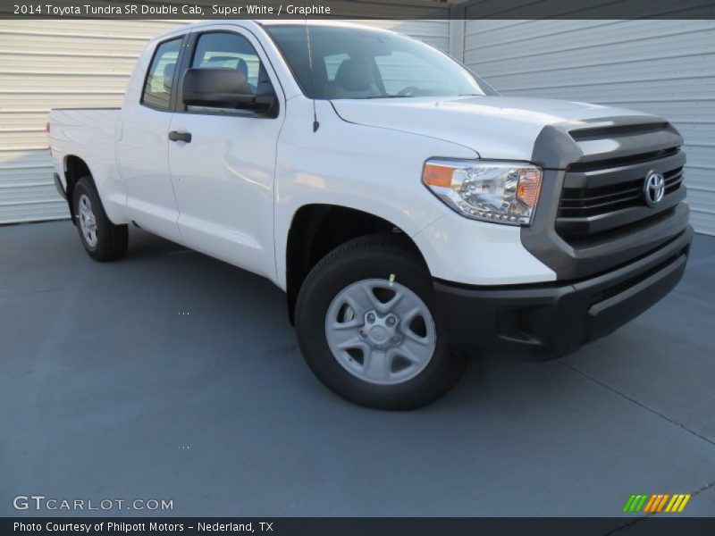 Super White / Graphite 2014 Toyota Tundra SR Double Cab