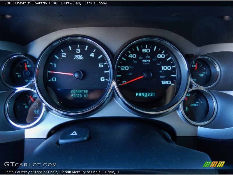 Black / Ebony 2008 Chevrolet Silverado 1500 LT Crew Cab