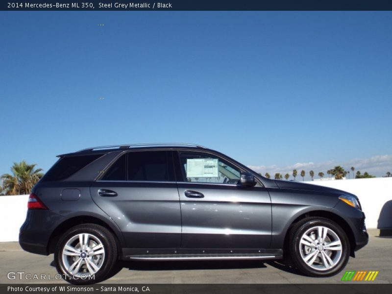 Steel Grey Metallic / Black 2014 Mercedes-Benz ML 350