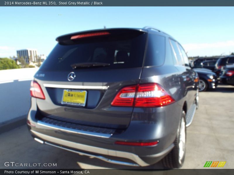 Steel Grey Metallic / Black 2014 Mercedes-Benz ML 350