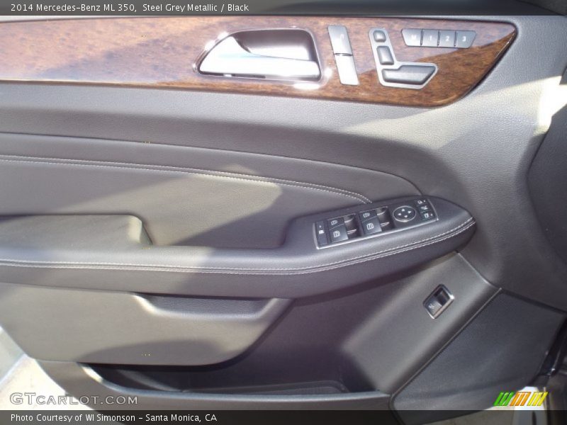 Steel Grey Metallic / Black 2014 Mercedes-Benz ML 350