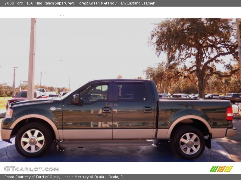 Forest Green Metallic / Tan/Castaño Leather 2008 Ford F150 King Ranch SuperCrew