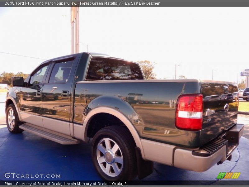 Forest Green Metallic / Tan/Castaño Leather 2008 Ford F150 King Ranch SuperCrew
