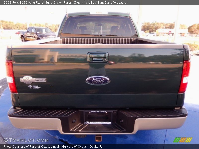 Forest Green Metallic / Tan/Castaño Leather 2008 Ford F150 King Ranch SuperCrew