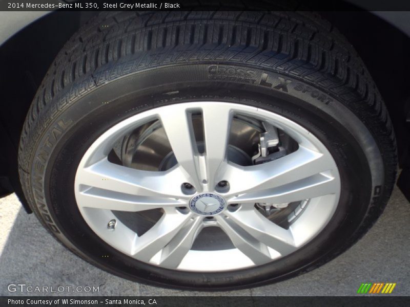 Steel Grey Metallic / Black 2014 Mercedes-Benz ML 350