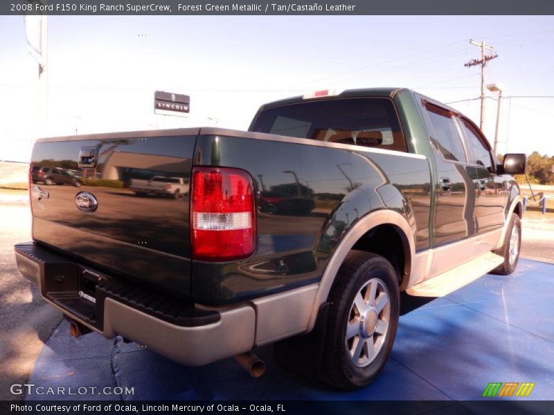 Forest Green Metallic / Tan/Castaño Leather 2008 Ford F150 King Ranch SuperCrew