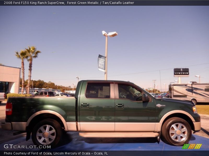 Forest Green Metallic / Tan/Castaño Leather 2008 Ford F150 King Ranch SuperCrew