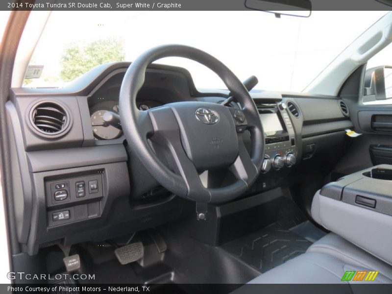Super White / Graphite 2014 Toyota Tundra SR Double Cab