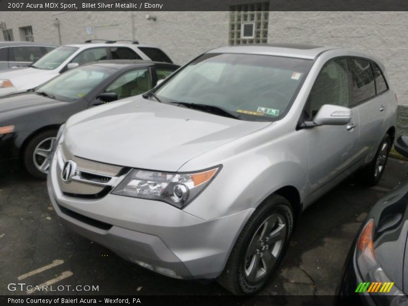 Billet Silver Metallic / Ebony 2007 Acura MDX Sport