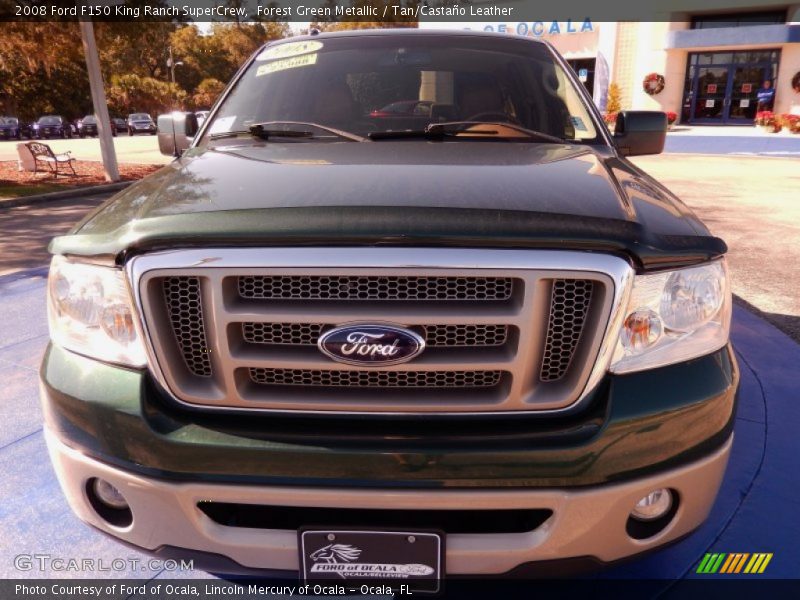 Forest Green Metallic / Tan/Castaño Leather 2008 Ford F150 King Ranch SuperCrew