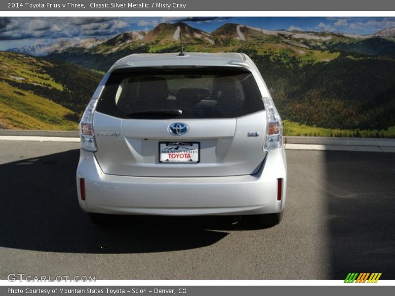 Classic Silver Metallic / Misty Gray 2014 Toyota Prius v Three