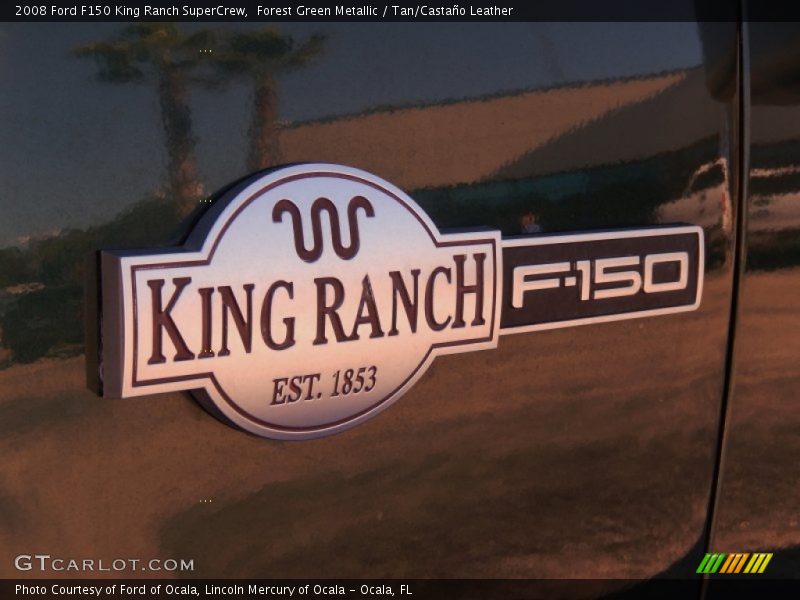 Forest Green Metallic / Tan/Castaño Leather 2008 Ford F150 King Ranch SuperCrew