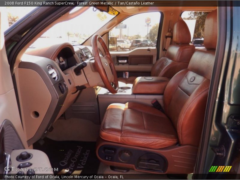 Forest Green Metallic / Tan/Castaño Leather 2008 Ford F150 King Ranch SuperCrew