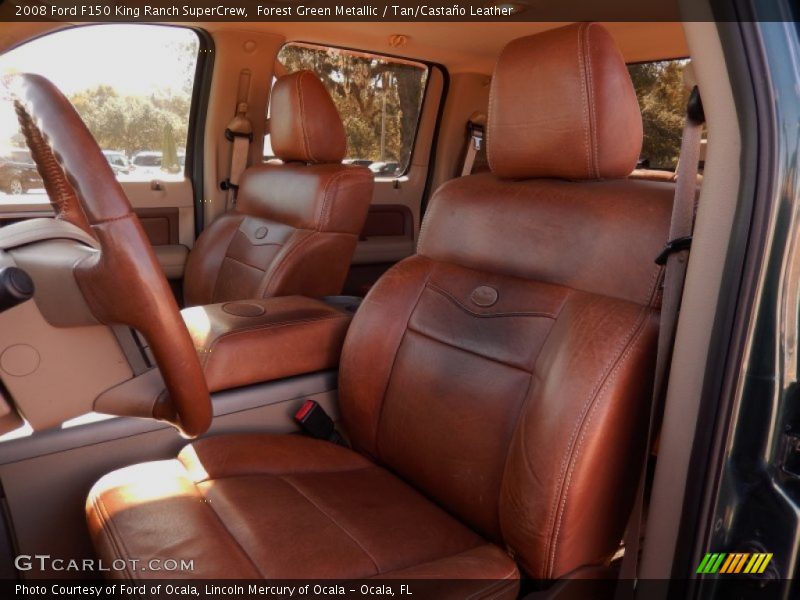 Forest Green Metallic / Tan/Castaño Leather 2008 Ford F150 King Ranch SuperCrew
