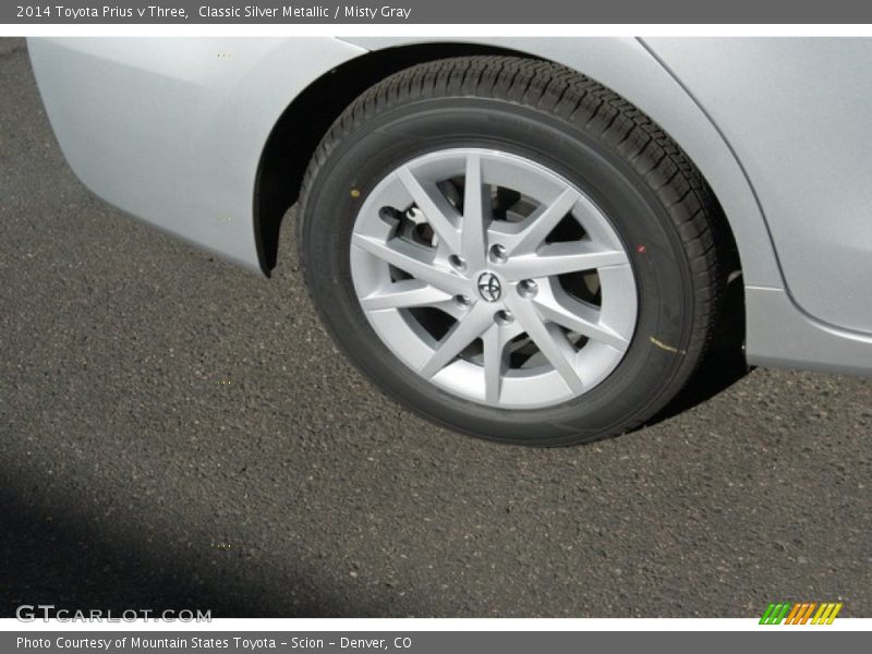 Classic Silver Metallic / Misty Gray 2014 Toyota Prius v Three