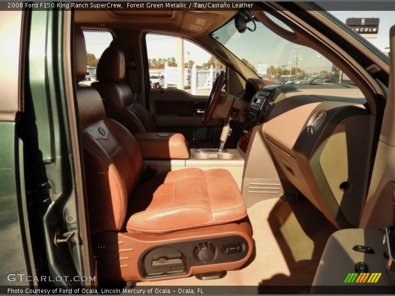 Forest Green Metallic / Tan/Castaño Leather 2008 Ford F150 King Ranch SuperCrew