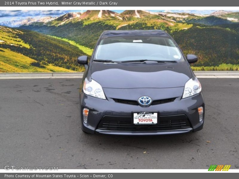 Winter Gray Metallic / Dark Gray 2014 Toyota Prius Two Hybrid