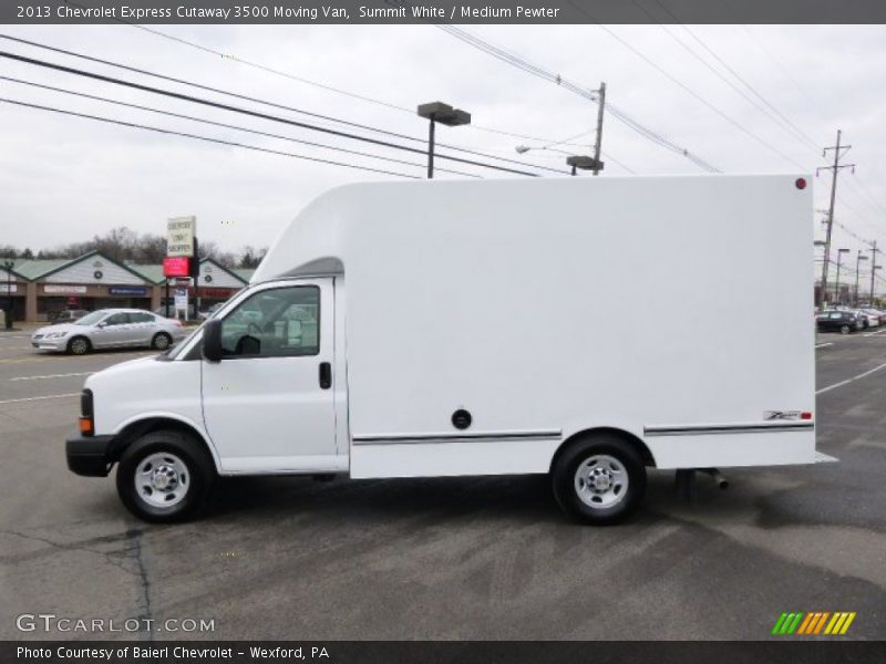 Summit White / Medium Pewter 2013 Chevrolet Express Cutaway 3500 Moving Van