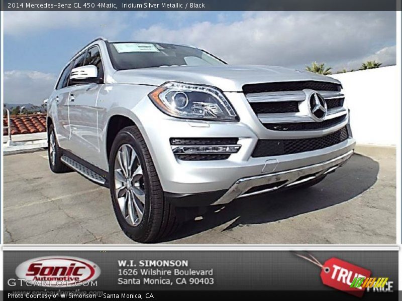 Iridium Silver Metallic / Black 2014 Mercedes-Benz GL 450 4Matic