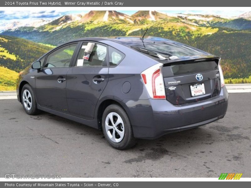 Winter Gray Metallic / Dark Gray 2014 Toyota Prius Two Hybrid