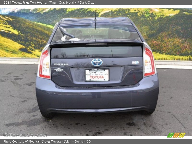 Winter Gray Metallic / Dark Gray 2014 Toyota Prius Two Hybrid