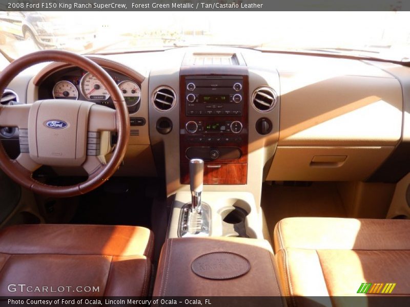 Forest Green Metallic / Tan/Castaño Leather 2008 Ford F150 King Ranch SuperCrew