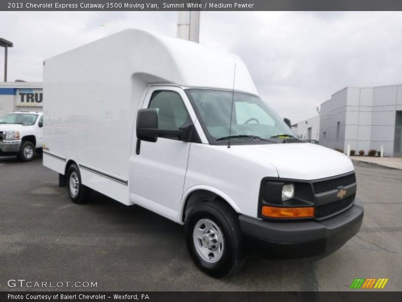 Summit White / Medium Pewter 2013 Chevrolet Express Cutaway 3500 Moving Van