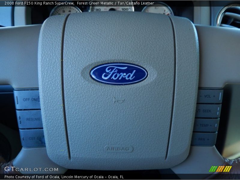 Forest Green Metallic / Tan/Castaño Leather 2008 Ford F150 King Ranch SuperCrew