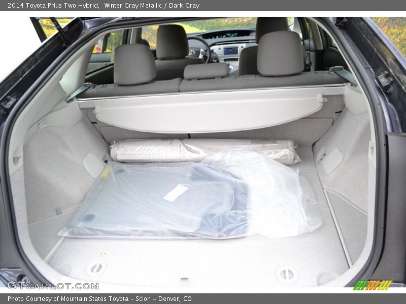 Winter Gray Metallic / Dark Gray 2014 Toyota Prius Two Hybrid