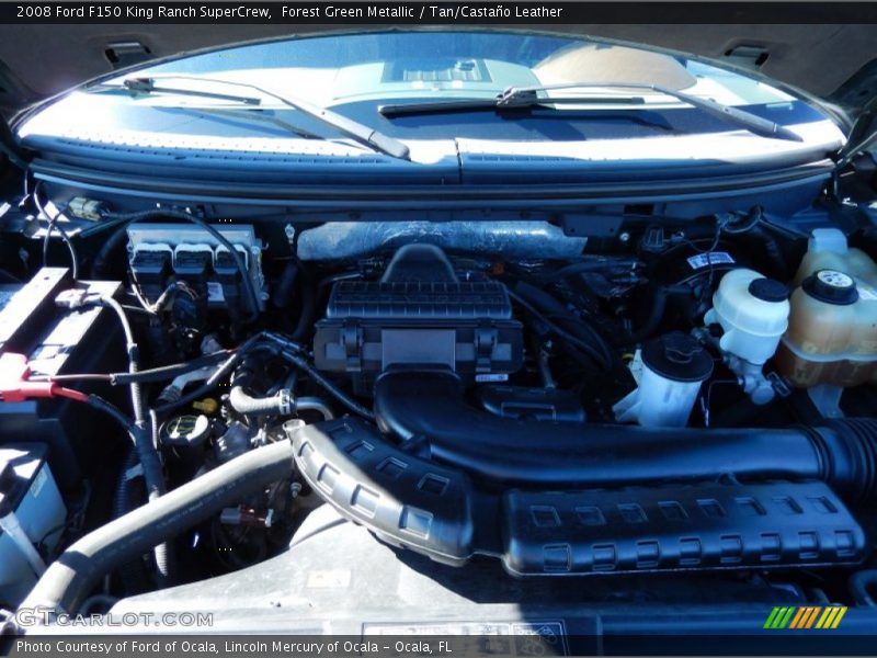 Forest Green Metallic / Tan/Castaño Leather 2008 Ford F150 King Ranch SuperCrew