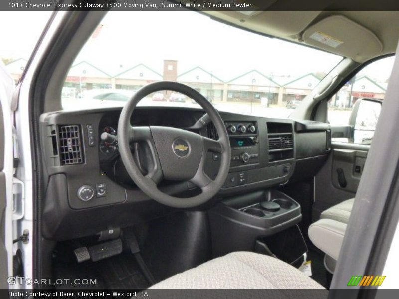 Summit White / Medium Pewter 2013 Chevrolet Express Cutaway 3500 Moving Van