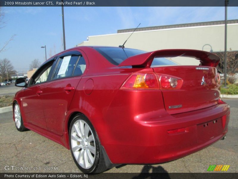 Rally Red Pearl / Black 2009 Mitsubishi Lancer GTS