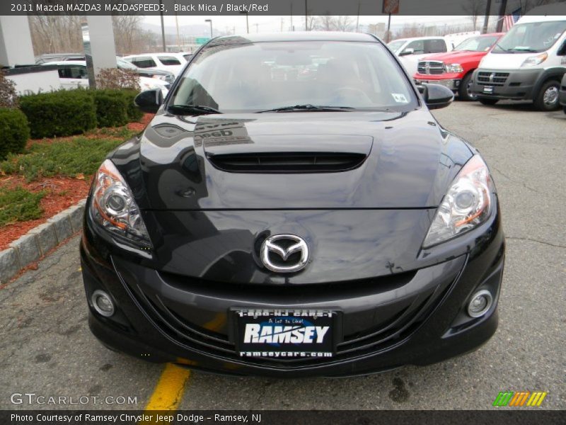 Black Mica / Black/Red 2011 Mazda MAZDA3 MAZDASPEED3