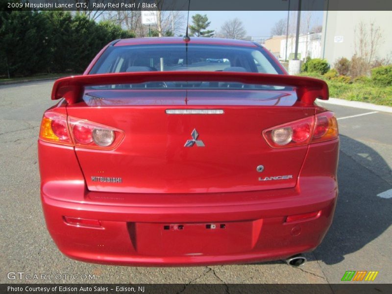 Rally Red Pearl / Black 2009 Mitsubishi Lancer GTS