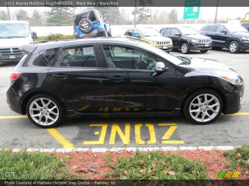 Black Mica / Black/Red 2011 Mazda MAZDA3 MAZDASPEED3