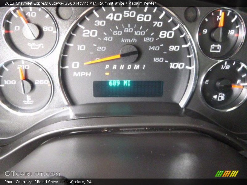 Summit White / Medium Pewter 2013 Chevrolet Express Cutaway 3500 Moving Van