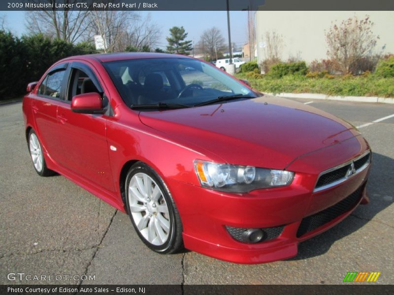 Rally Red Pearl / Black 2009 Mitsubishi Lancer GTS