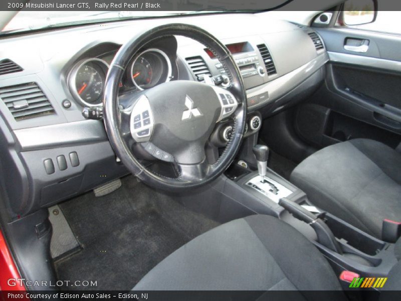 Rally Red Pearl / Black 2009 Mitsubishi Lancer GTS