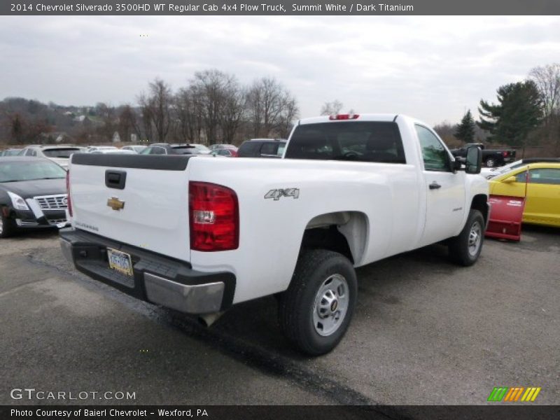 Summit White / Dark Titanium 2014 Chevrolet Silverado 3500HD WT Regular Cab 4x4 Plow Truck