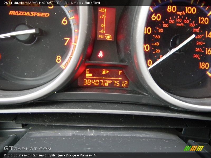 Black Mica / Black/Red 2011 Mazda MAZDA3 MAZDASPEED3