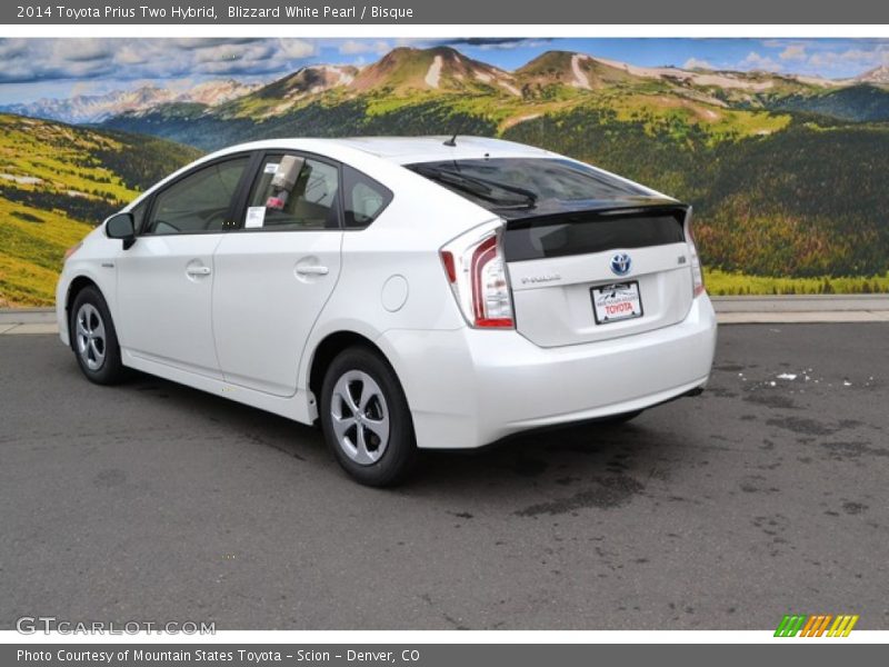Blizzard White Pearl / Bisque 2014 Toyota Prius Two Hybrid