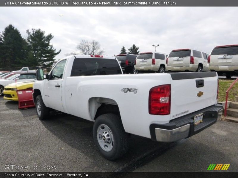  2014 Silverado 3500HD WT Regular Cab 4x4 Plow Truck Summit White