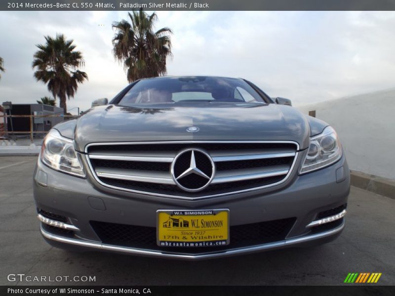 Palladium Silver Metallic / Black 2014 Mercedes-Benz CL 550 4Matic